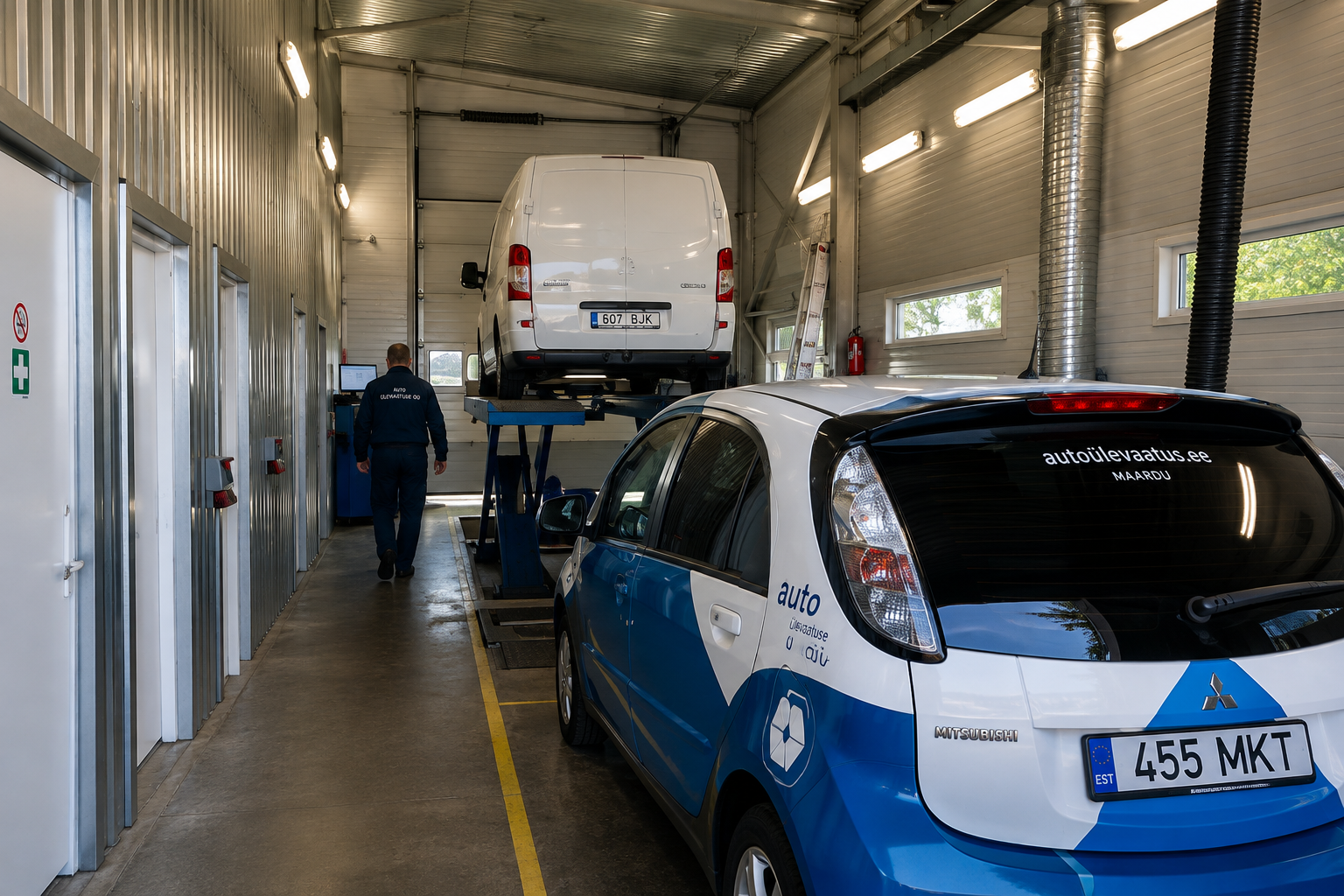 Auto ülevaatusel